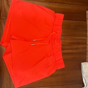 Lululemon on the fly shorts size 4. The tag is removed.